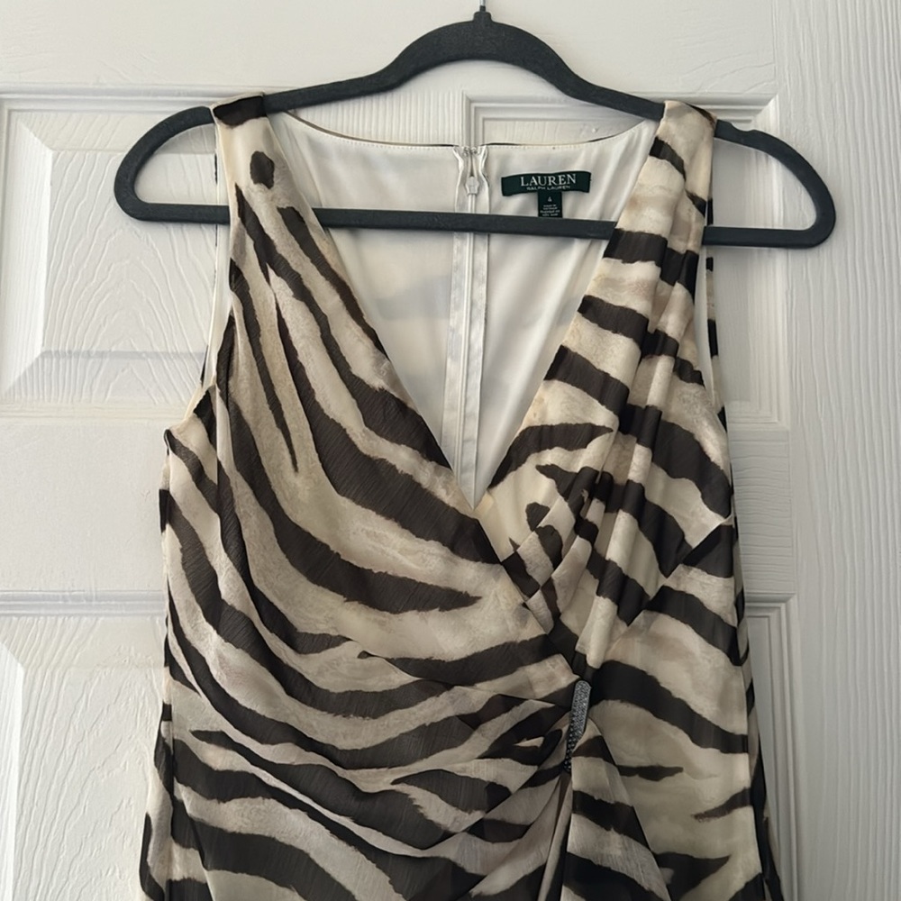 Vintage Ralph Lauren Zebra Dress - Picture 3 of 6
